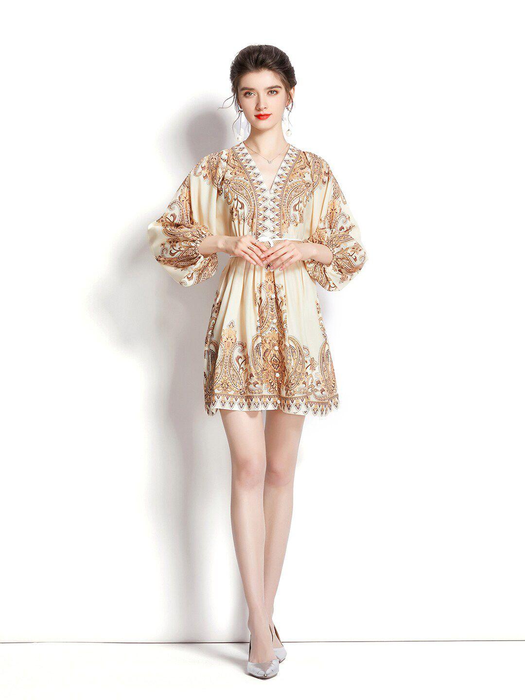 jc collection beige mini dress