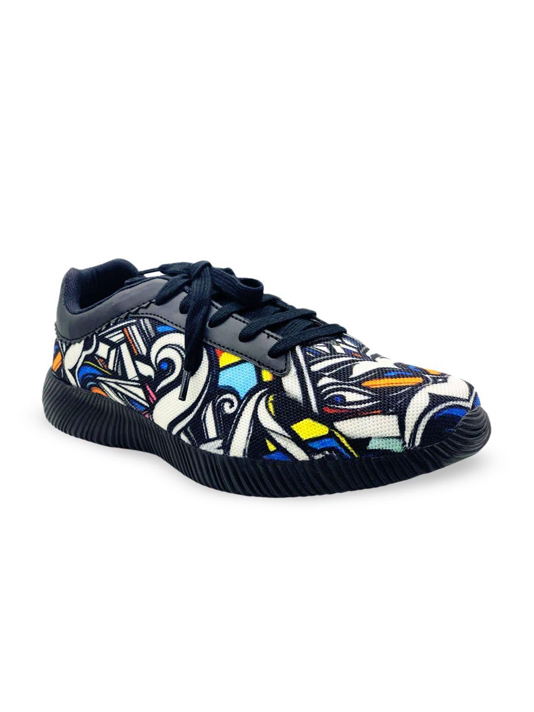 kazarmax women printed lace-up mesh graffiti sneakers