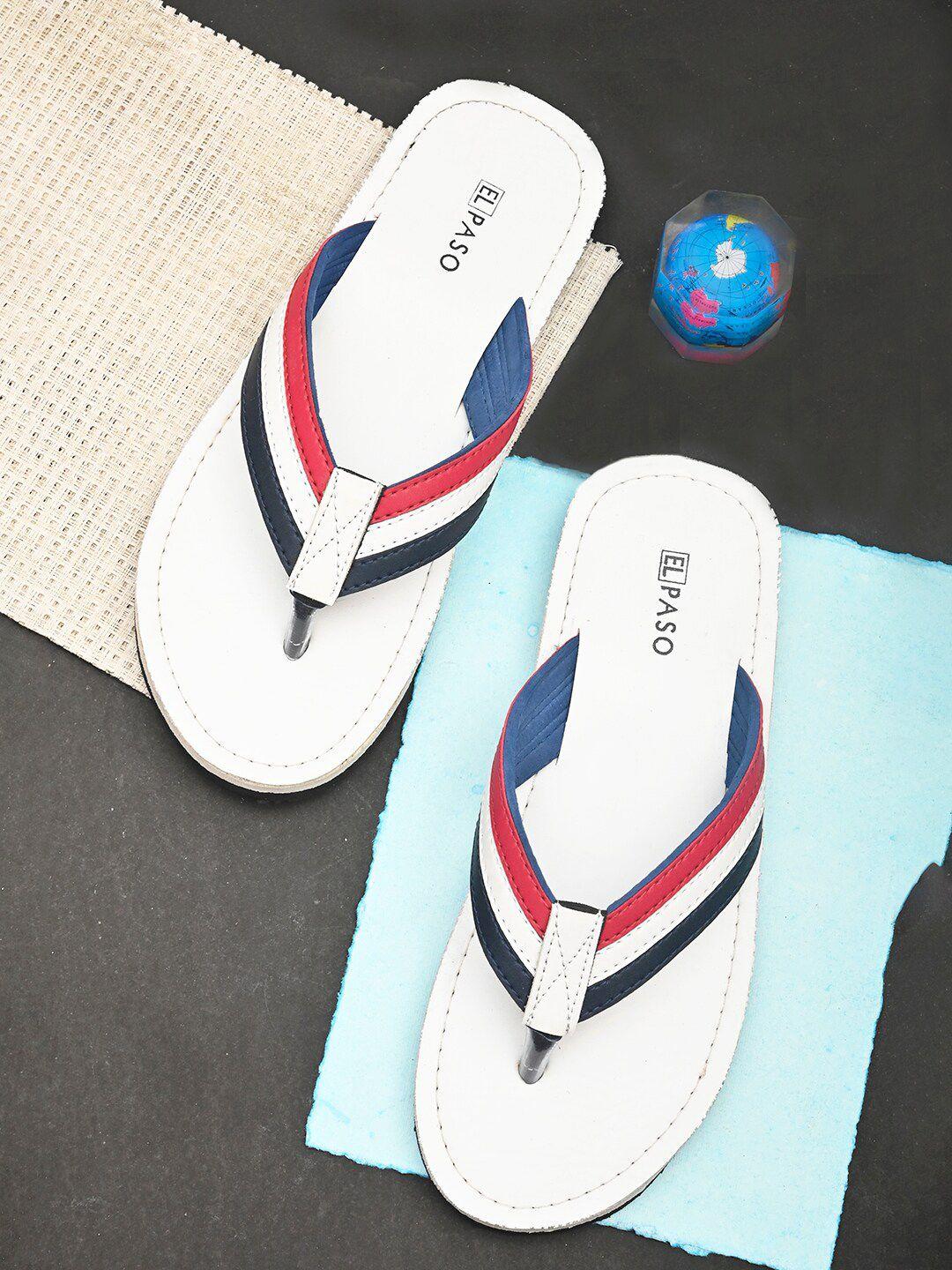 el paso men colourblocked thong flip-flops