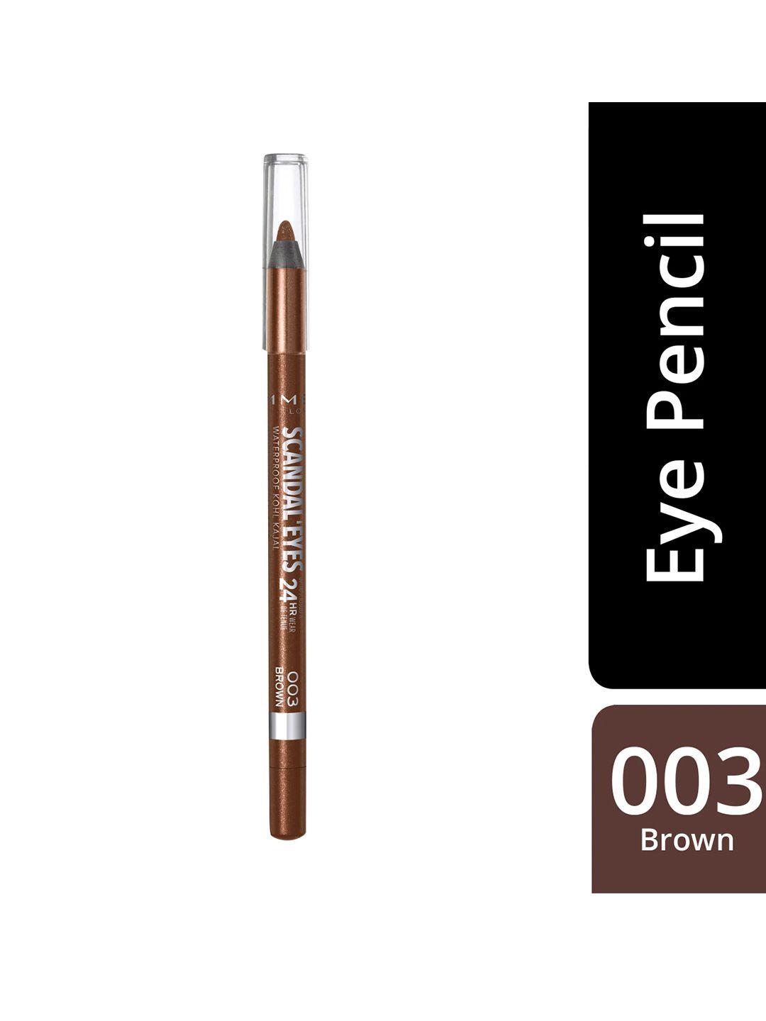 rimmel london scandaleyes 24 hr waterproof kohl kajal liner - brown 003