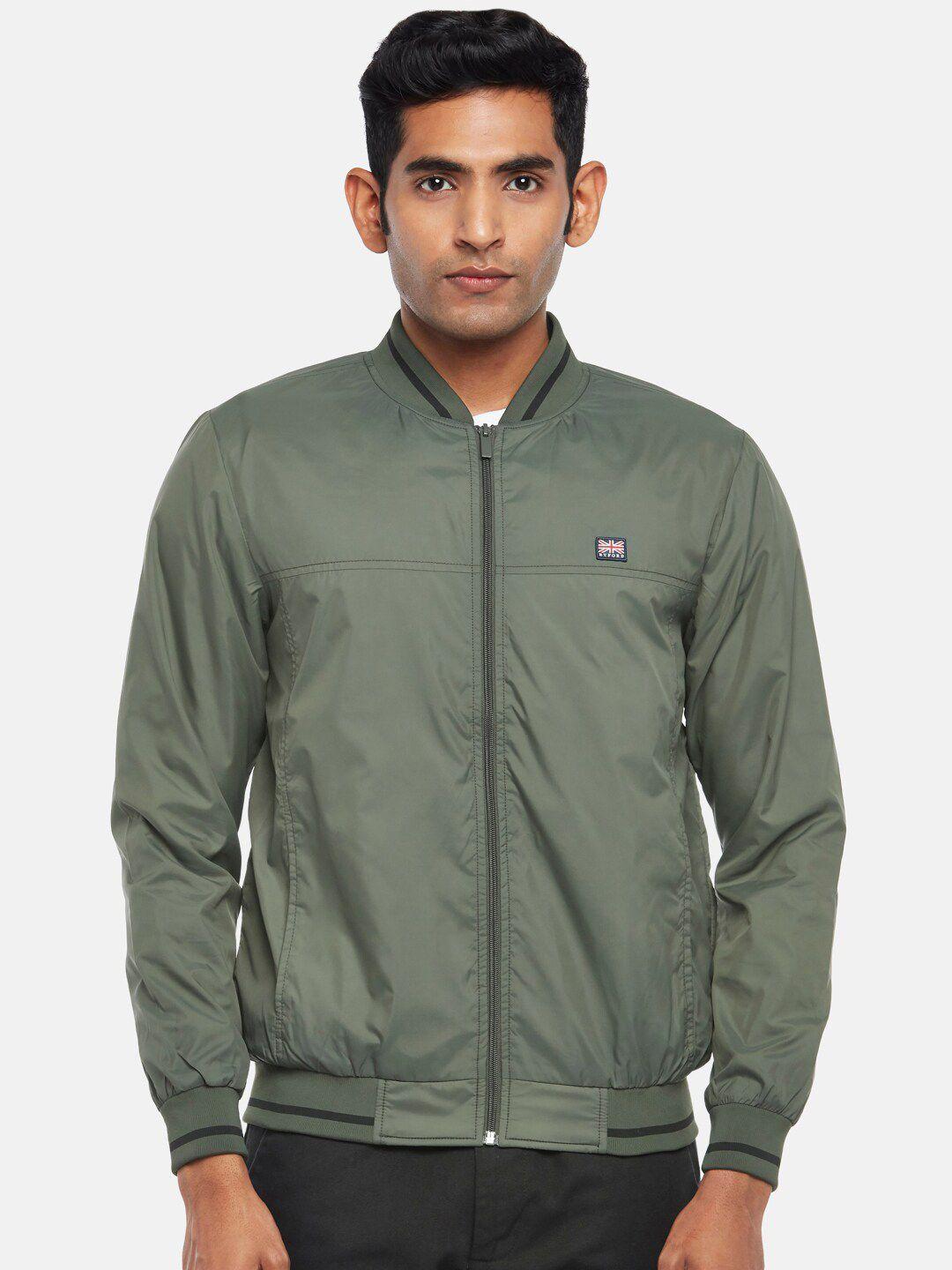 byford by pantaloons men green bomber jacket