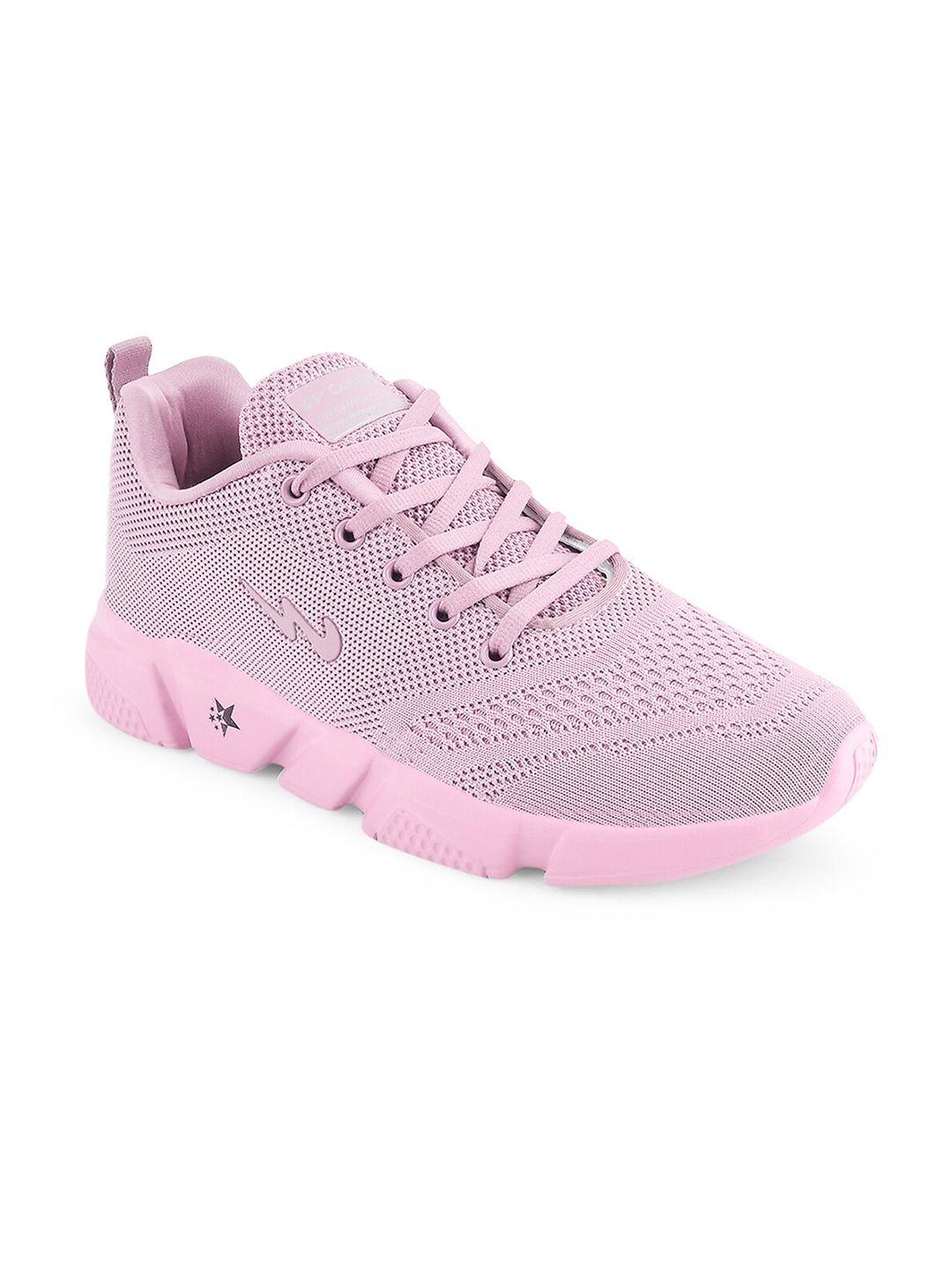 campus women pink mesh running shoes