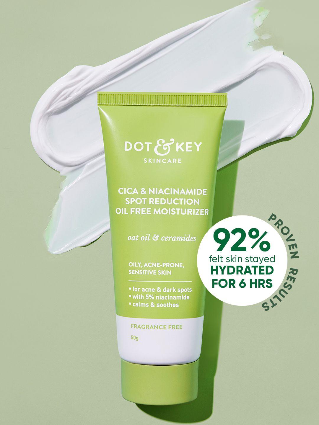 dot & key cica+5% niacinamide spot reduction oil-free moisturizer 50g