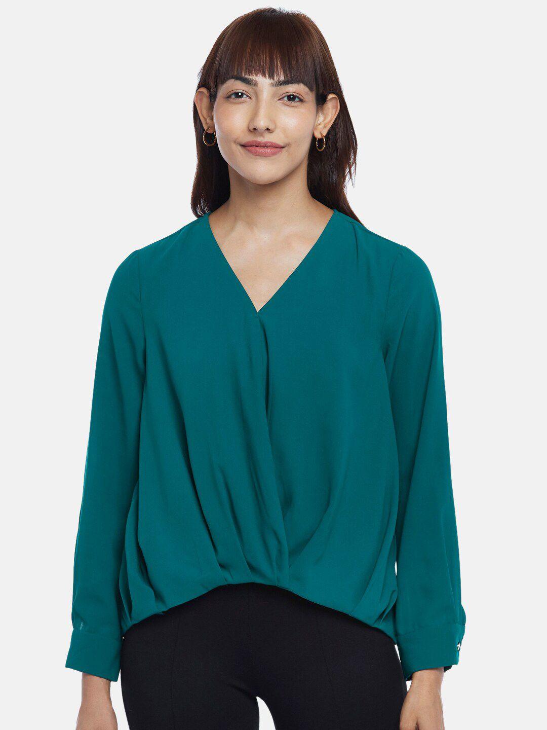 annabelle by pantaloons women  teal top