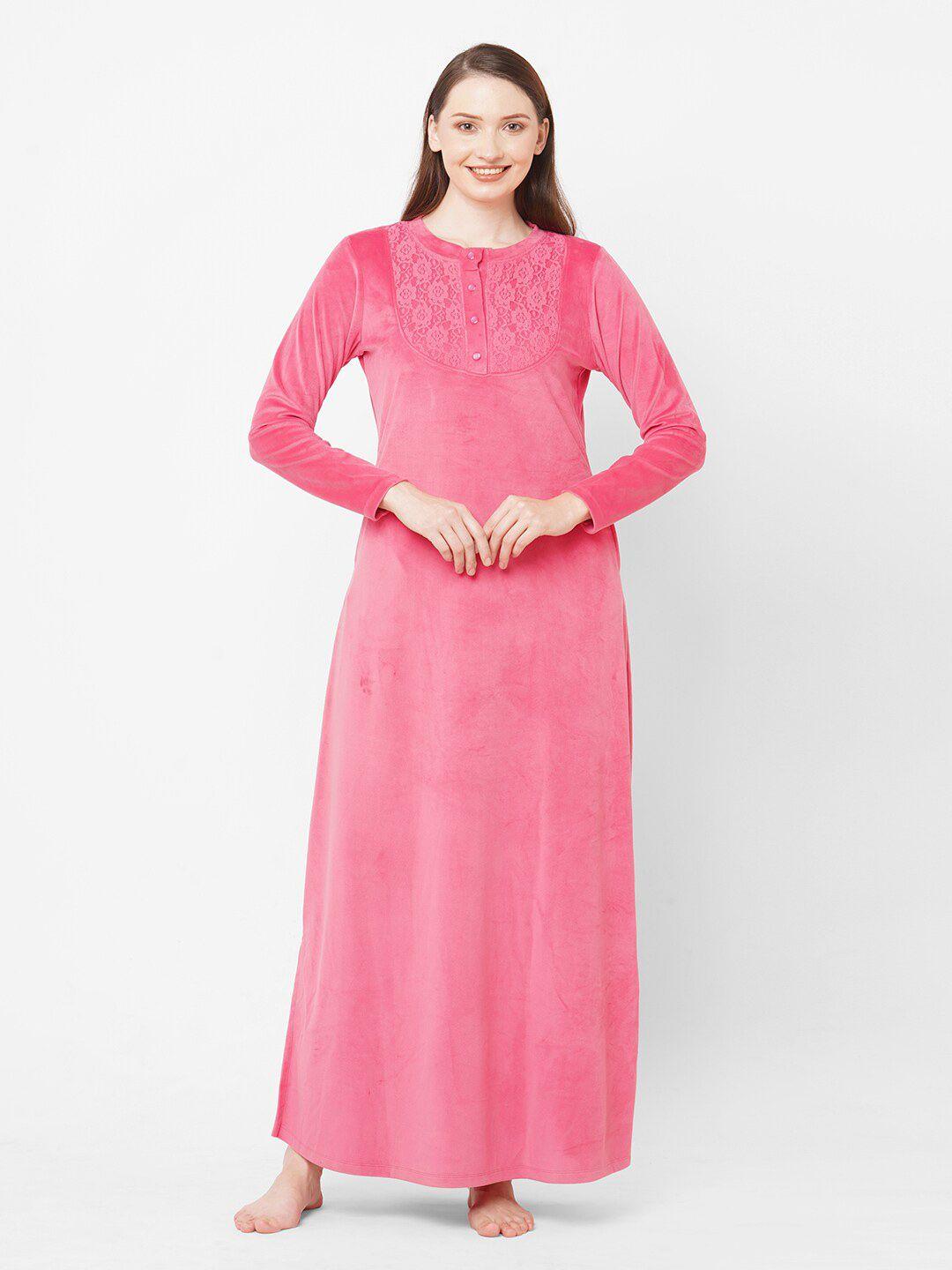 sweet dreams pink maxi nightdress