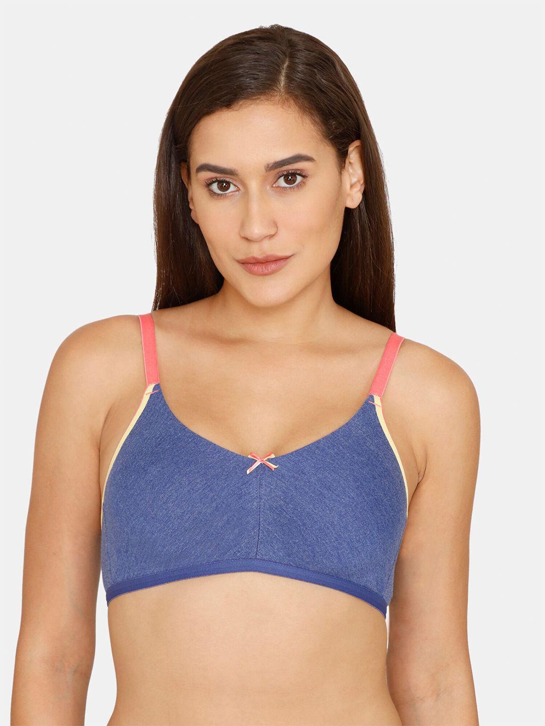 zivame blue & pink bra