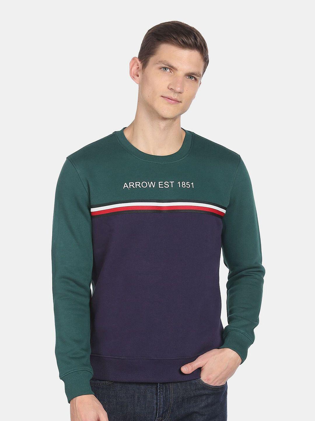 arrow sport men printed sweatshirt