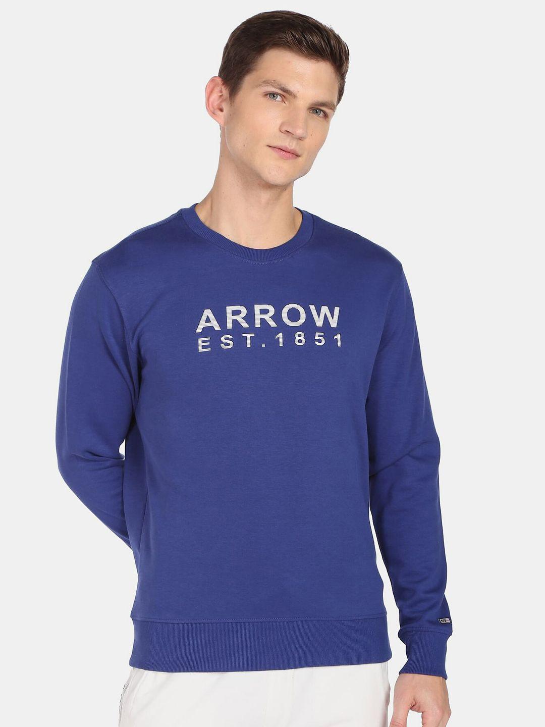 arrow sport men printed sweatshirt