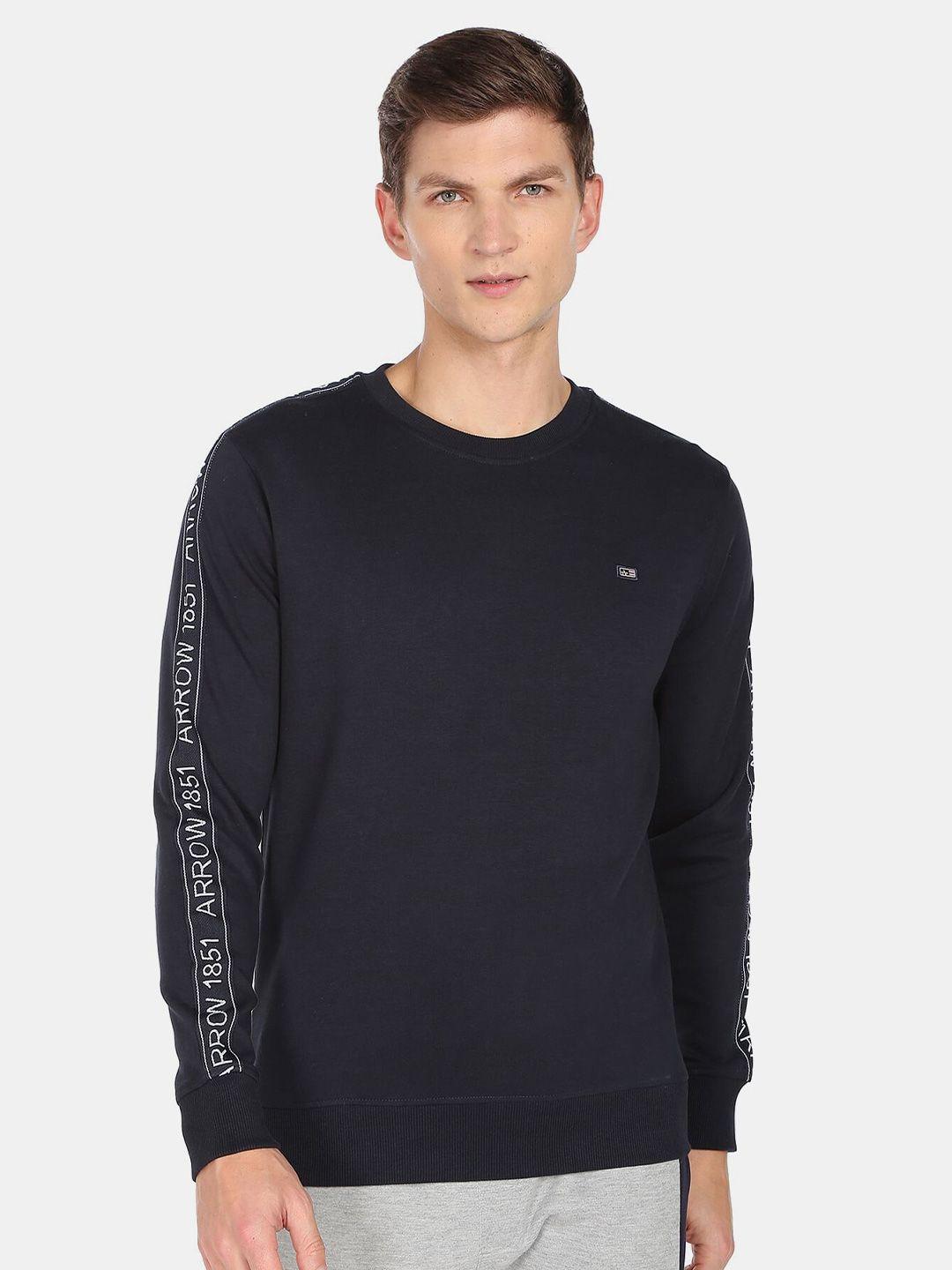 arrow sport men solid sweatshirt