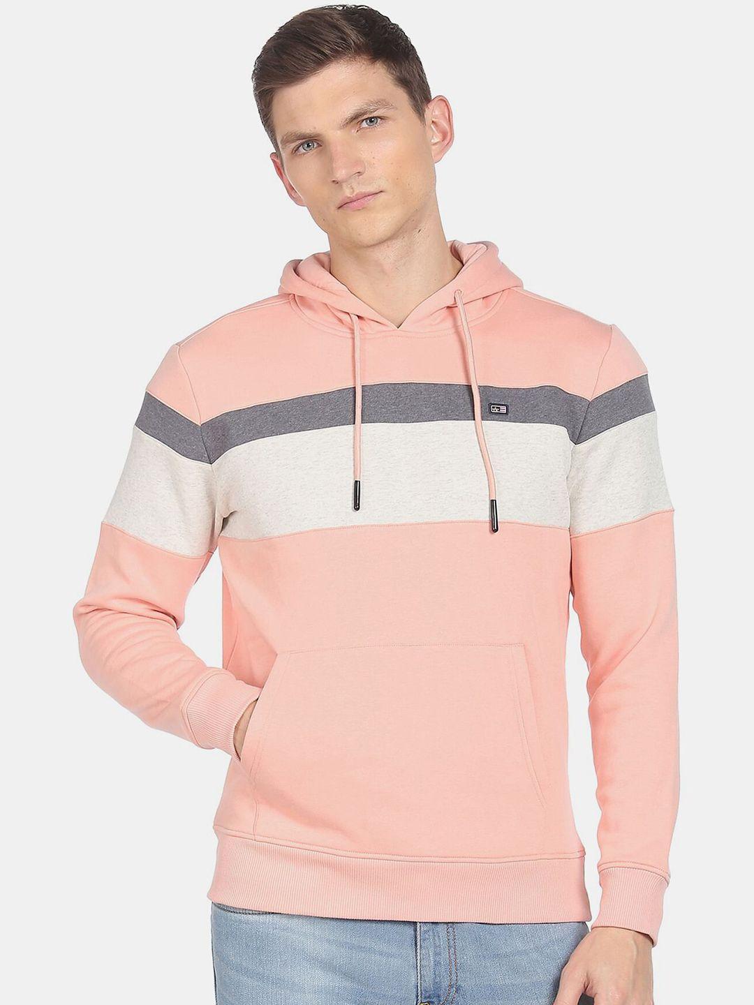 arrow sport men colourblocked sweatshirt