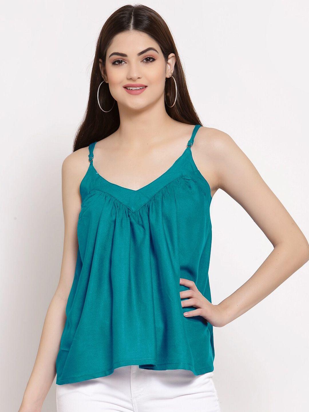 patrorna women teal top