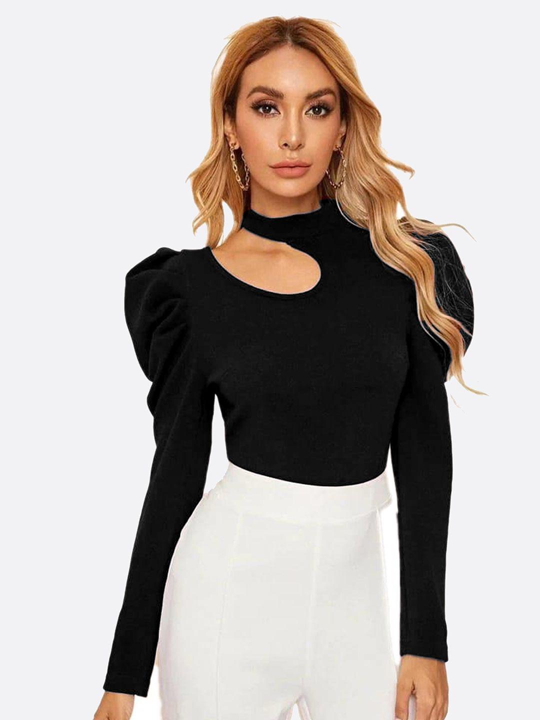 london belly women choker neck top