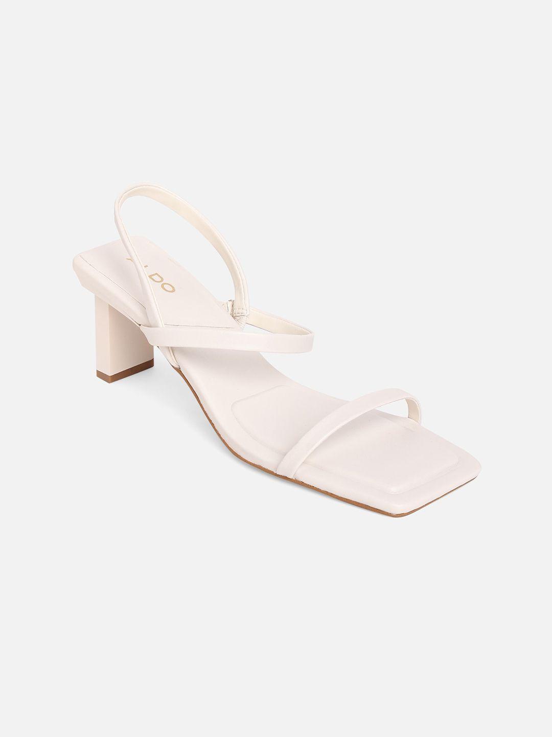 aldo women off white block pumps