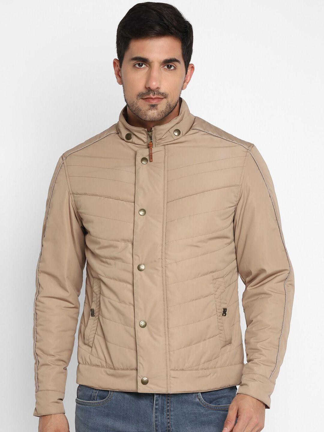 red chief men beige lightweight padded jacket