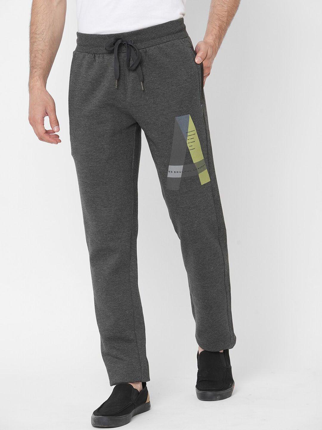 sweet dreams men grey printed lounge pants