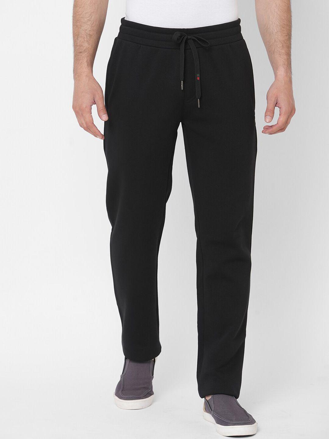 sweet dreams men black solid lounge pants