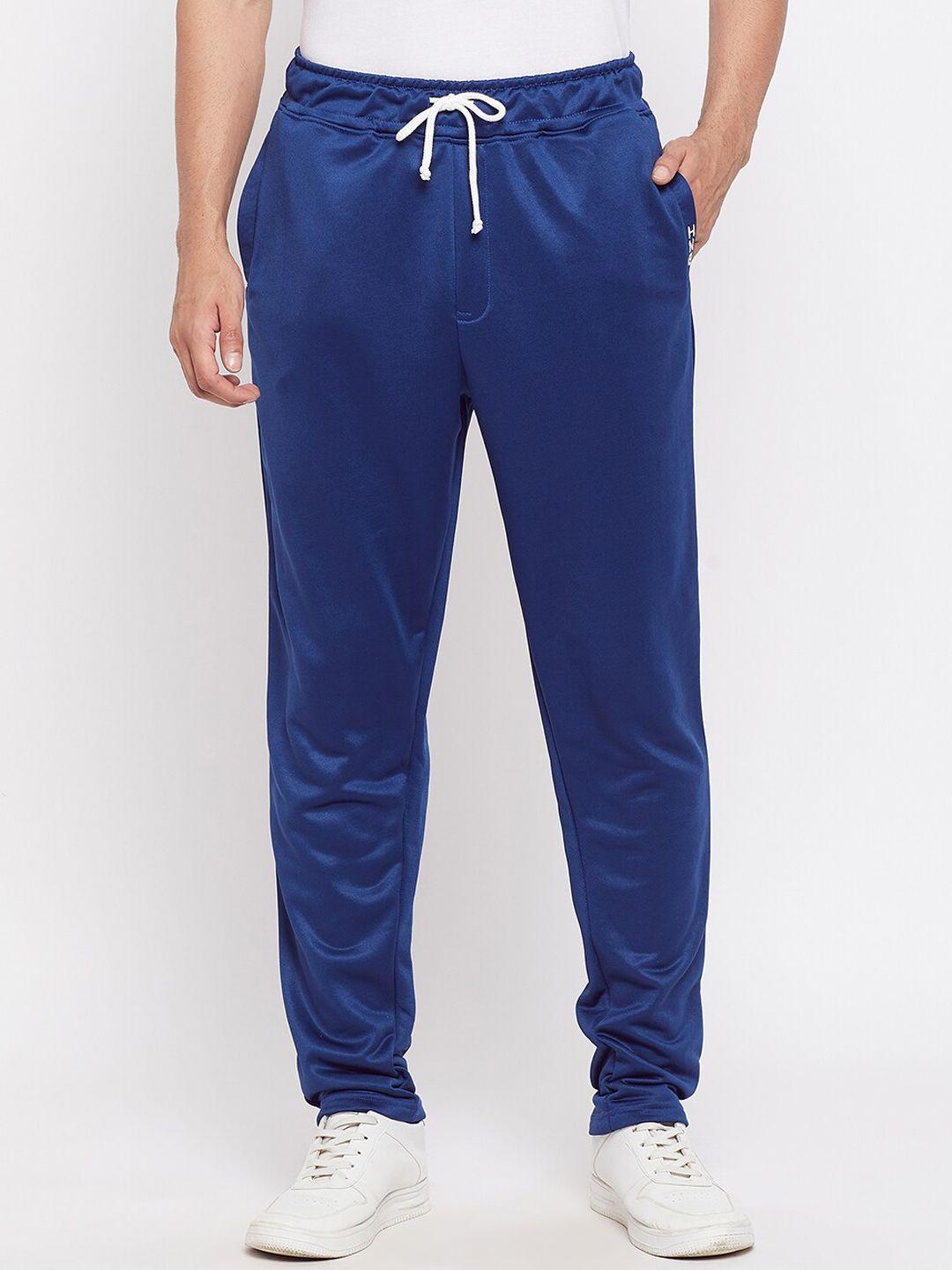 harbor n bay men blue solid track pants