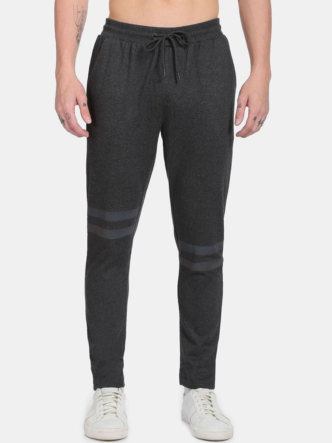 flying machine men grey solid track pants