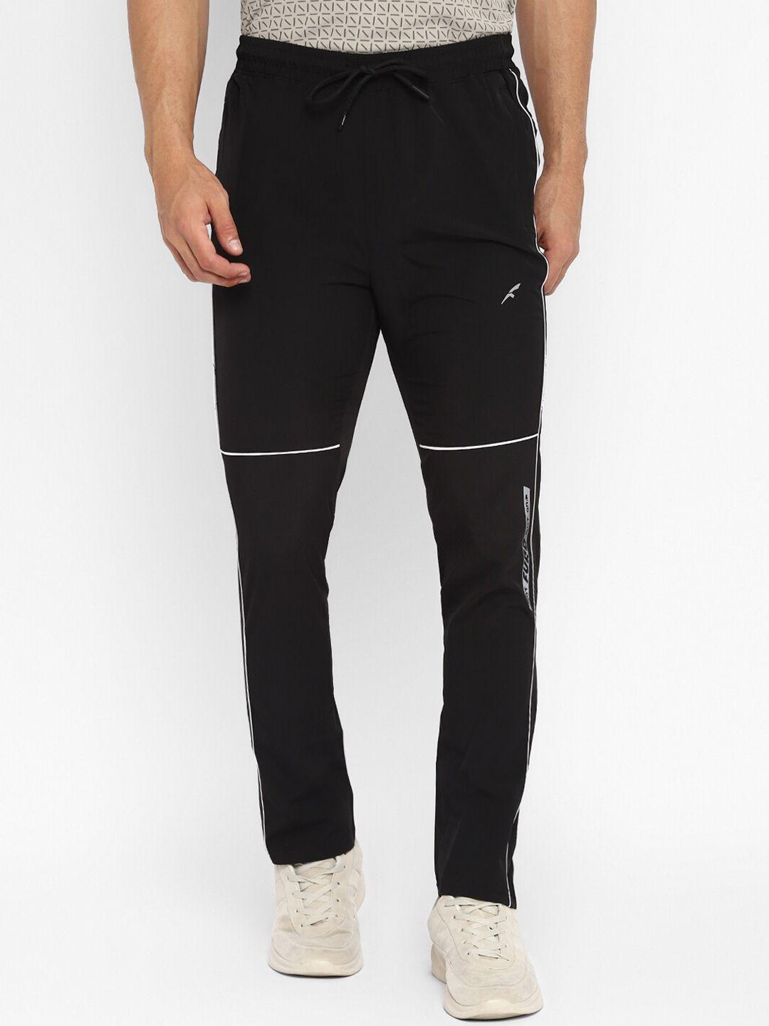 furo by red chief men black solid track pants