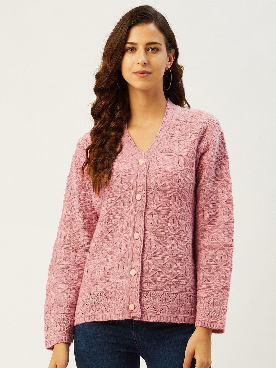 rivza women pink floral cardigan