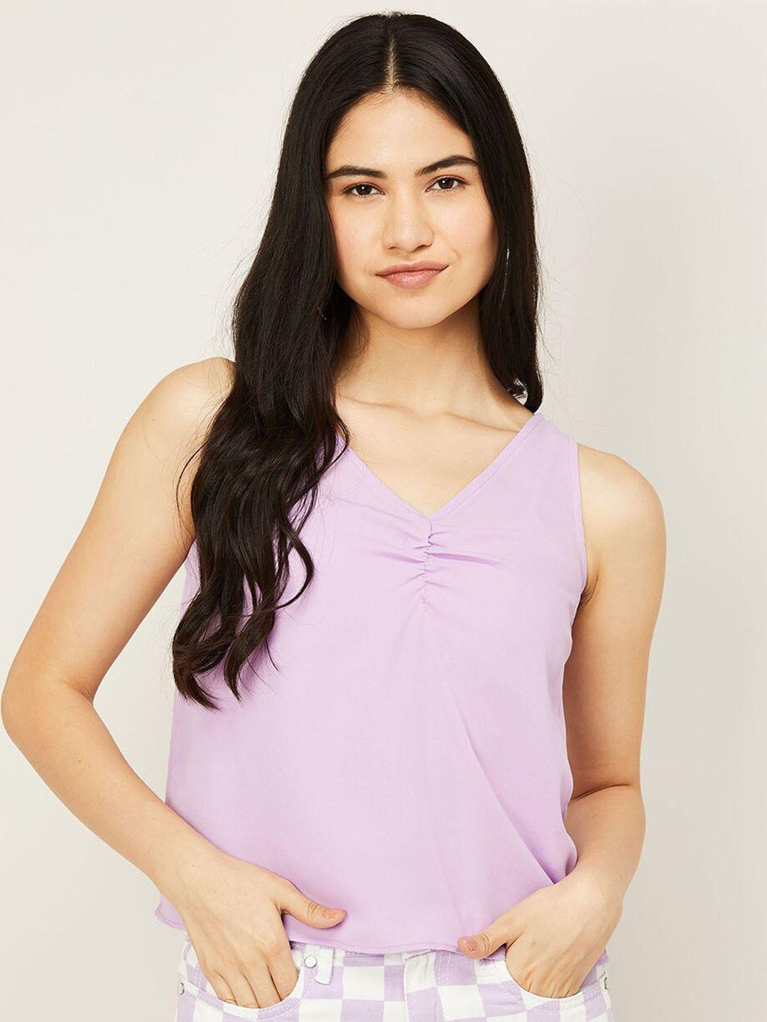 ginger by lifestyle women lavender top