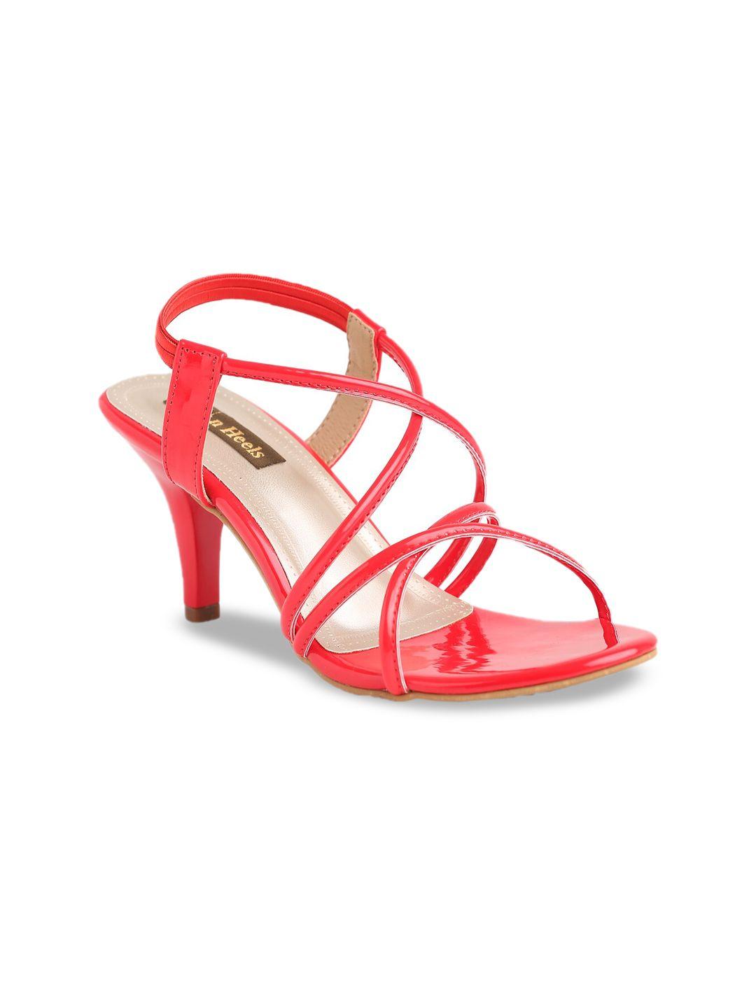 flat n heels women red stiletto sandals