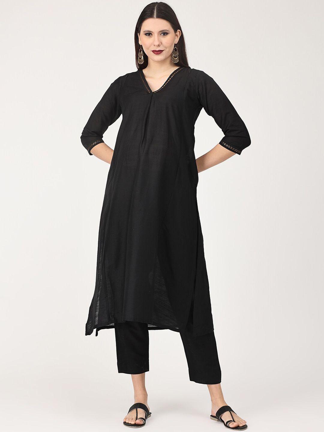 the mom store women raw silk maternity kurta with trouser