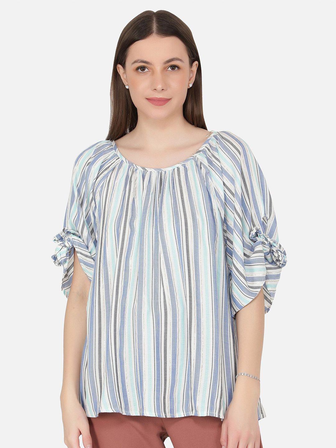 nuevosdamas women grey striped top