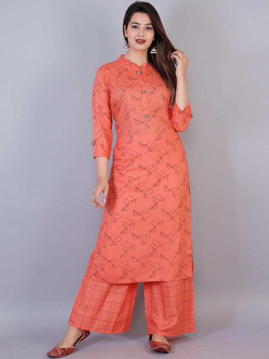 kalini women printed kurta with palazzo