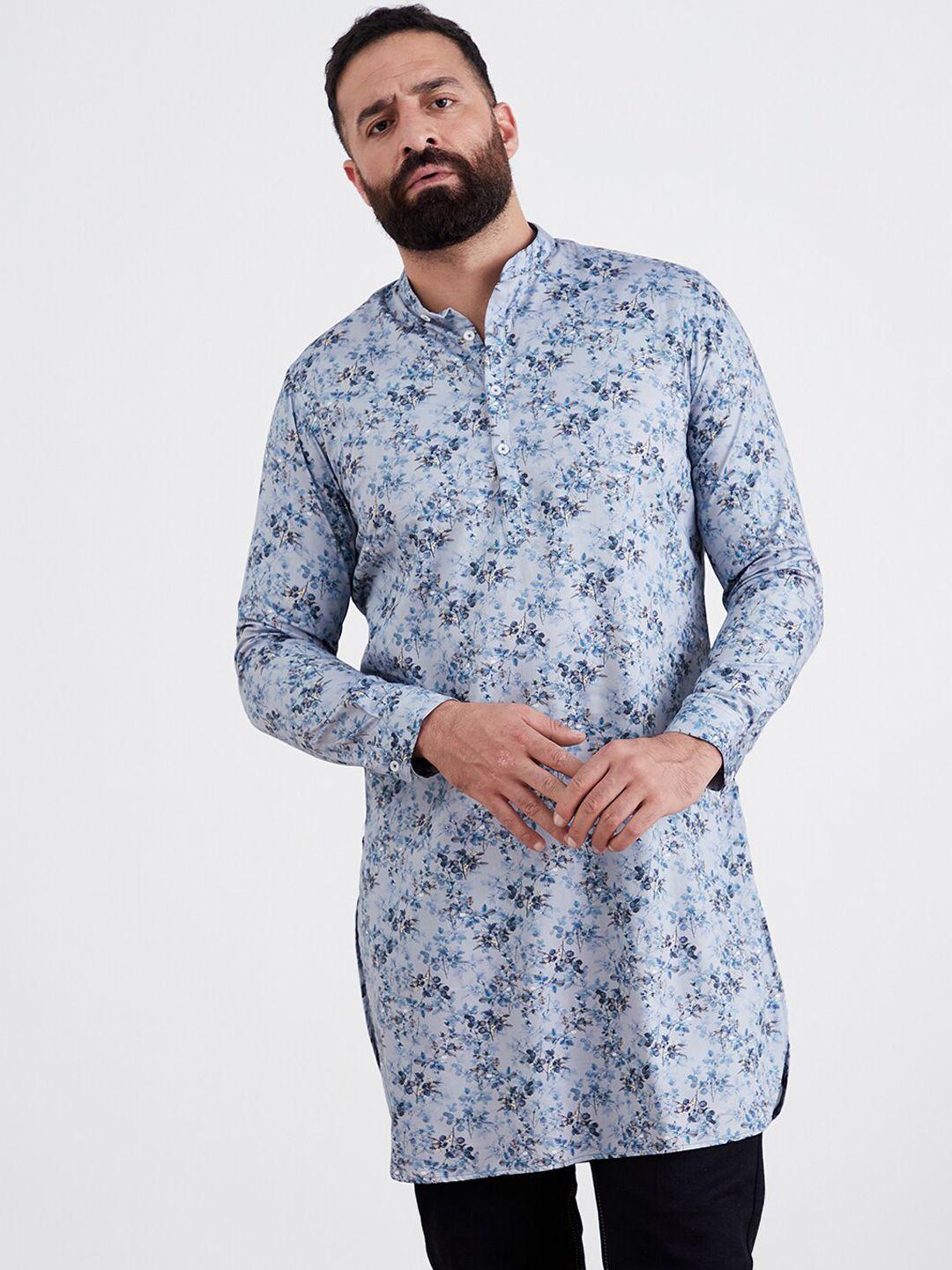 mr button men  floral printed kurta