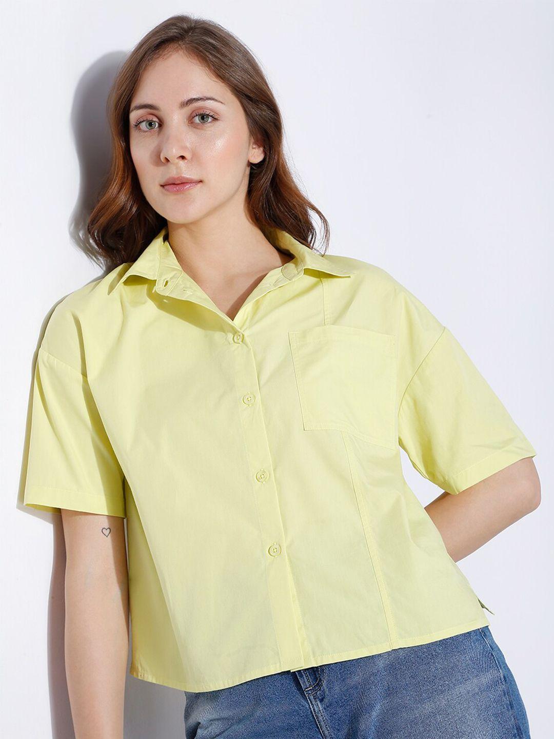 vero moda women boxy casual shirt