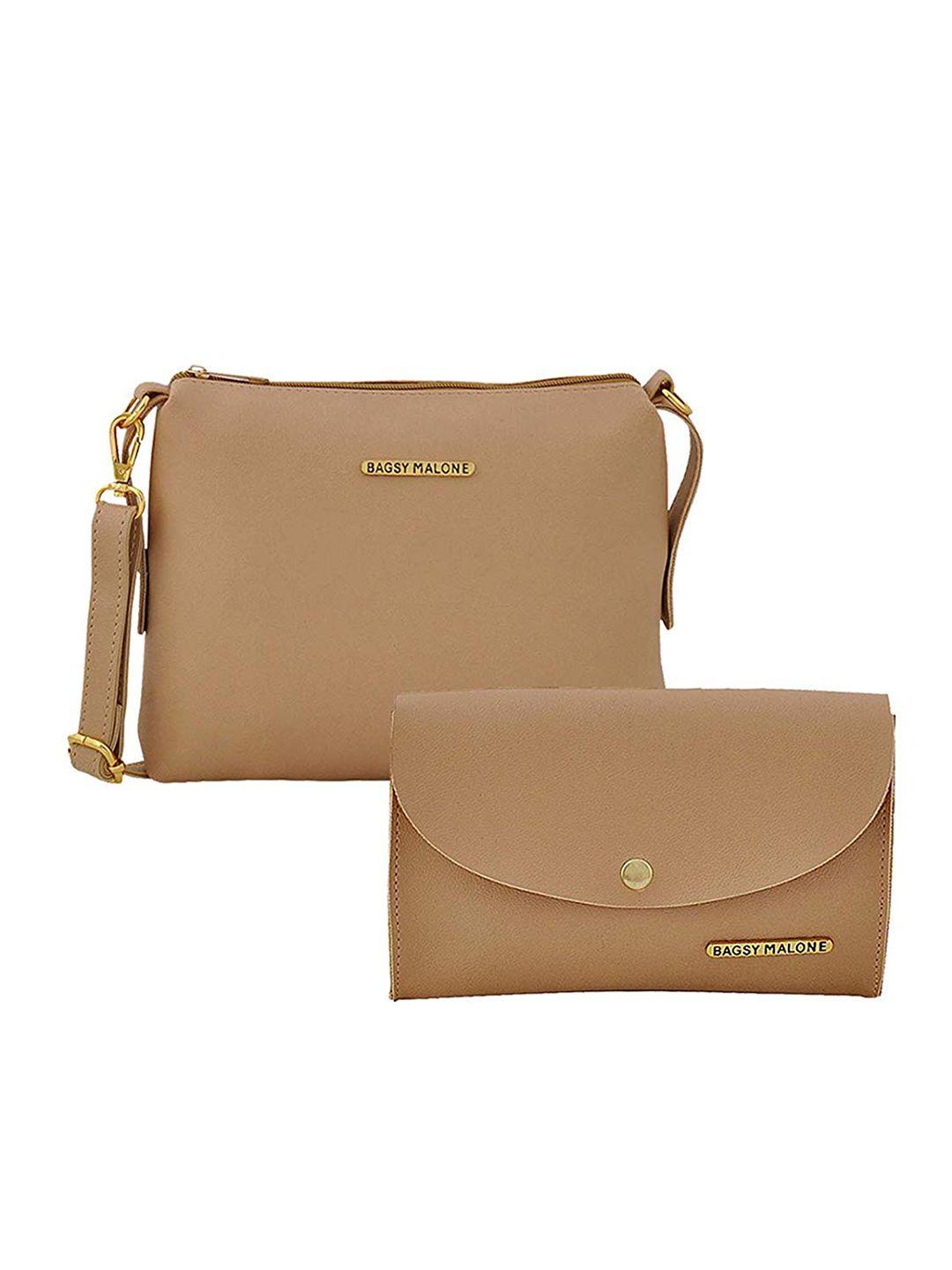 bagsy malone set of 2 pu structured sling bag