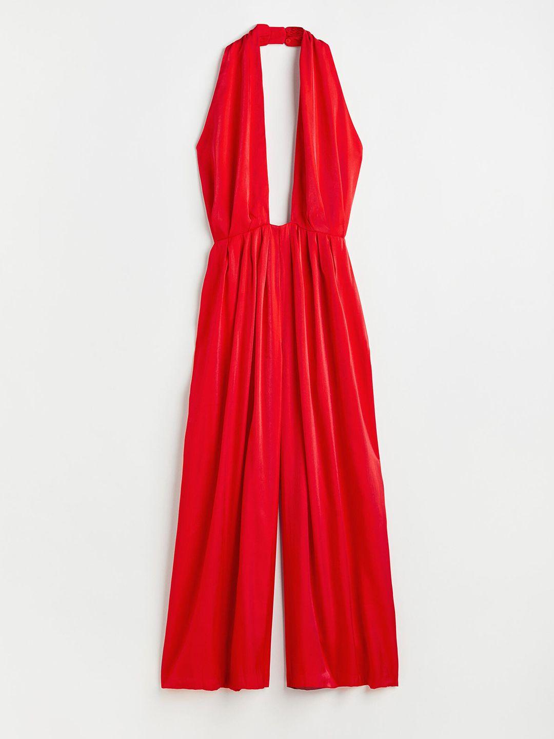 h&m women halter neck jumpsuit