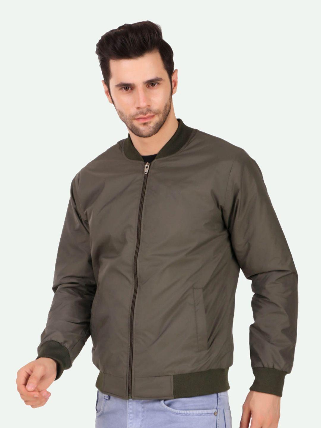 leather retail men windcheater outdoor bomber jacket