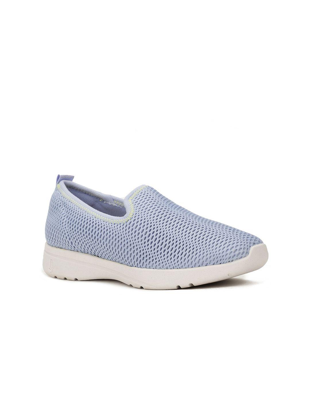 hush puppies women blue woven design slip-on sneakers