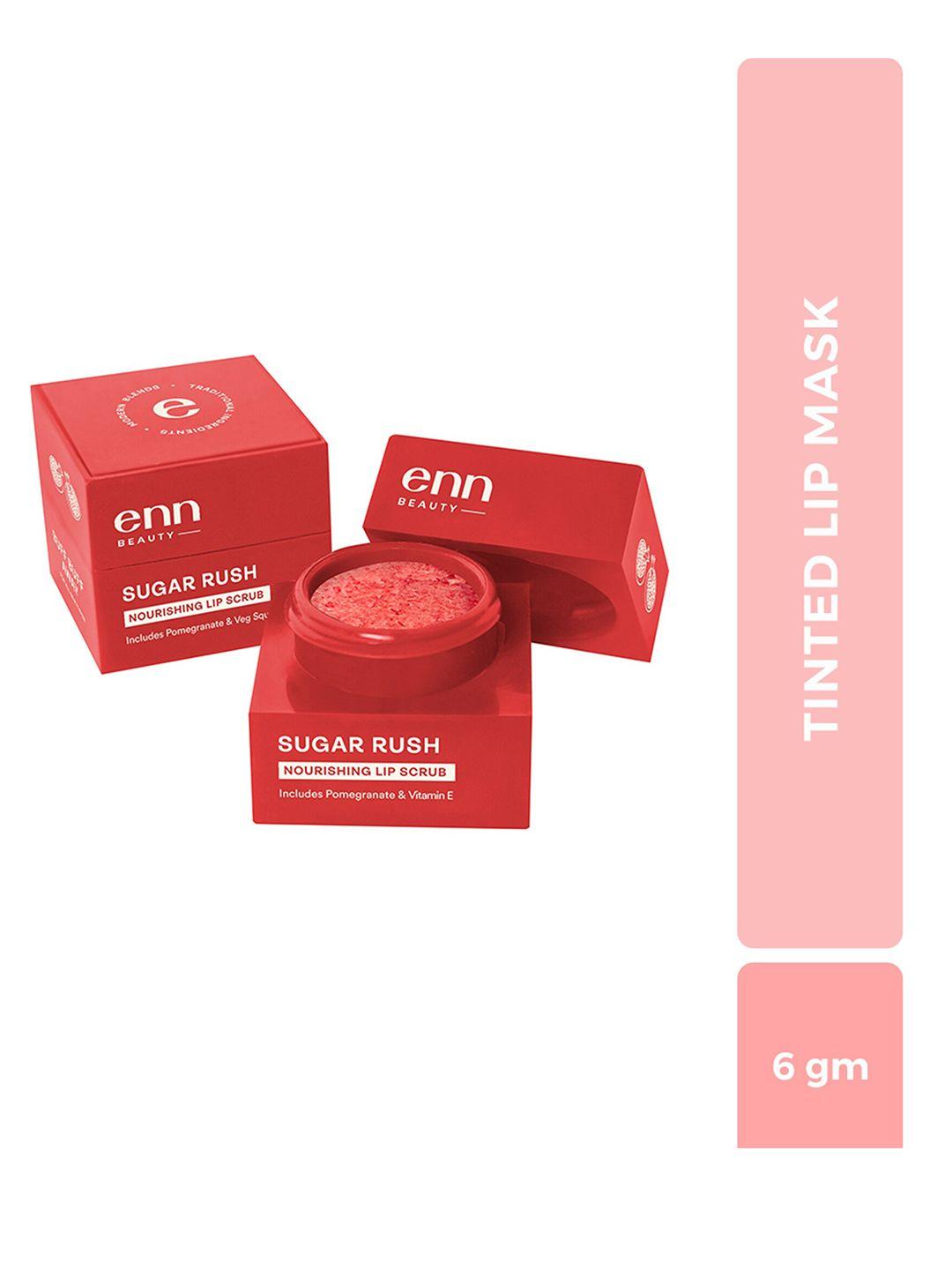 enn nourishing lip scrub with pomegranate & vitamin e 6 g - sugar rush