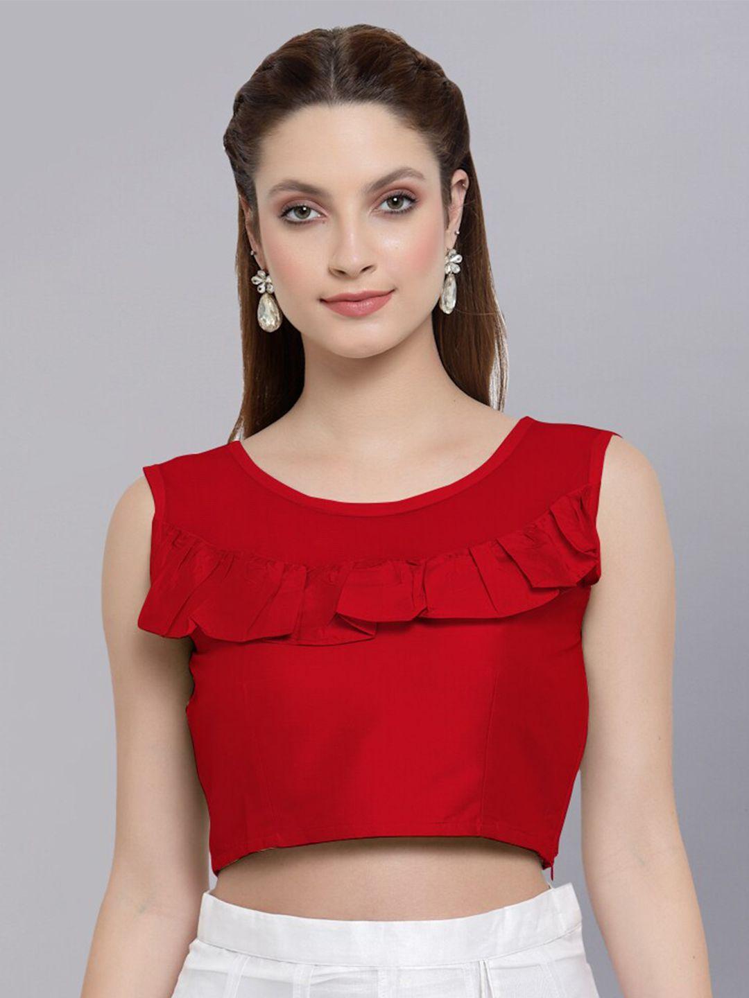 neudis women ruffles crop top