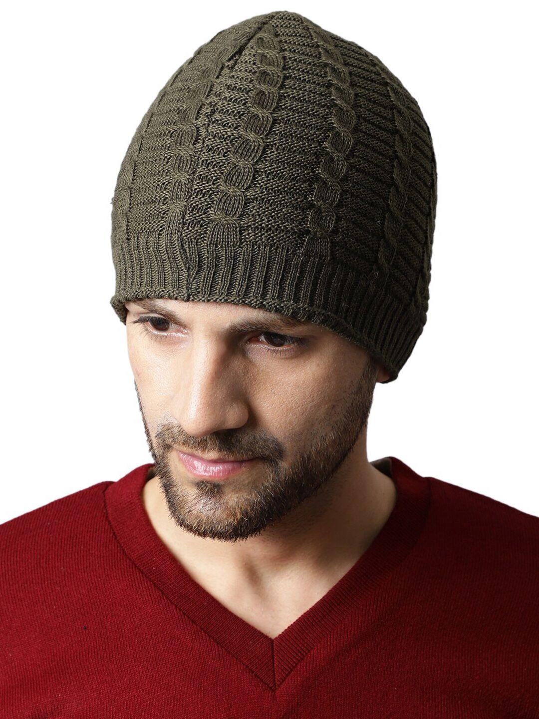 ellis men acrylic self design beanie