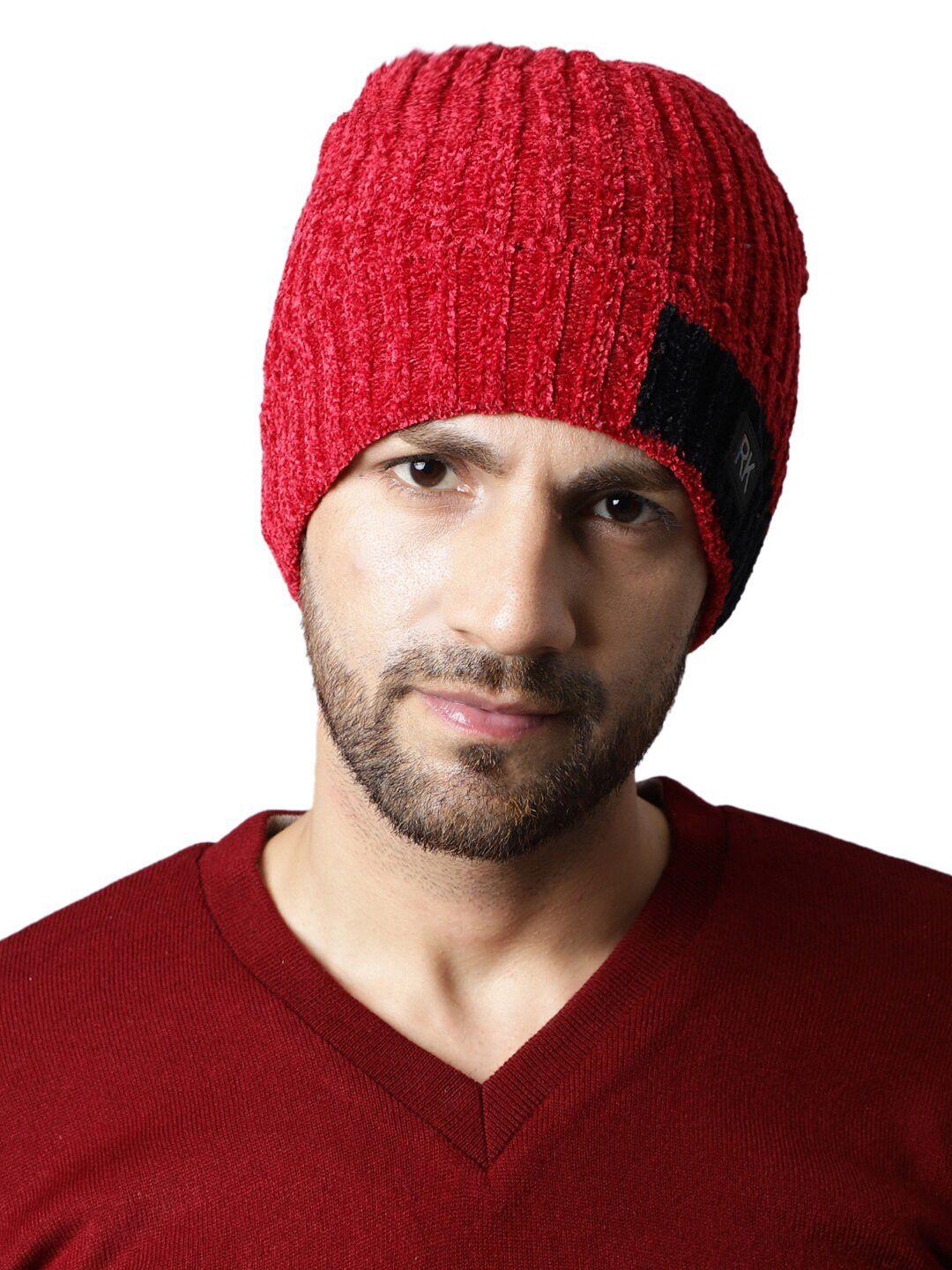 ellis men acrylic self design beanie