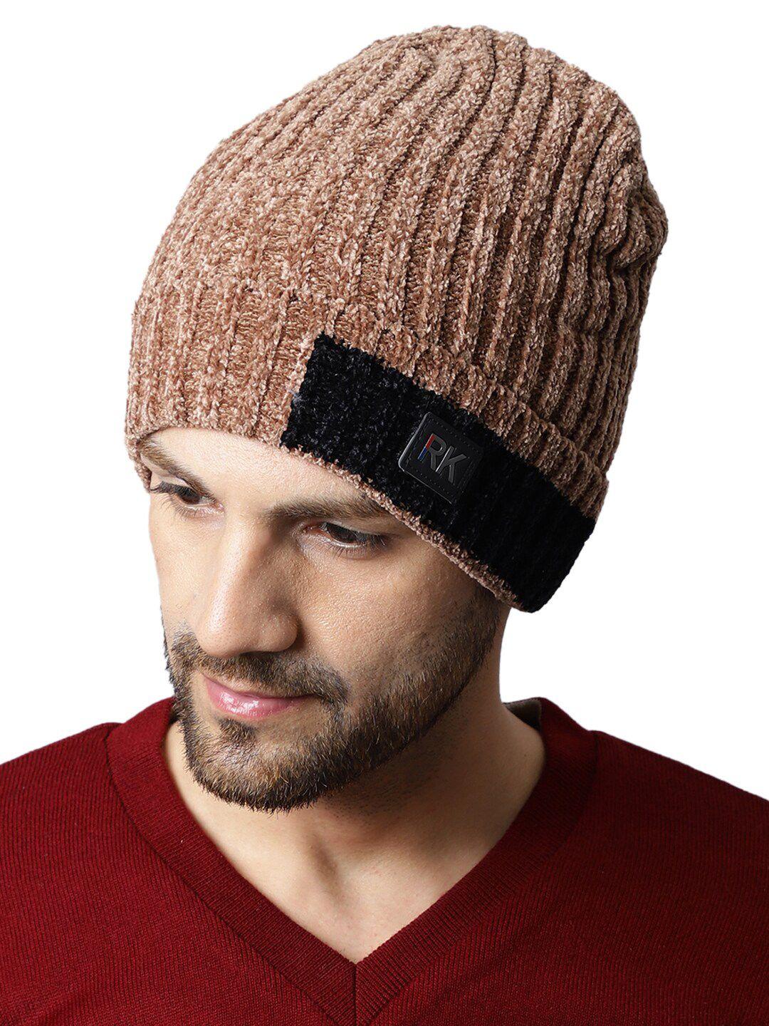 ellis men self design acrylic beanie