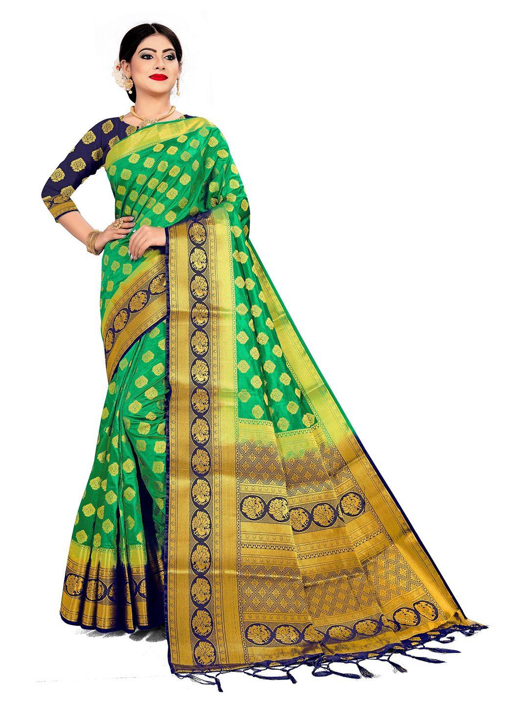 rivana  ethnic motifs zari banarasi saree