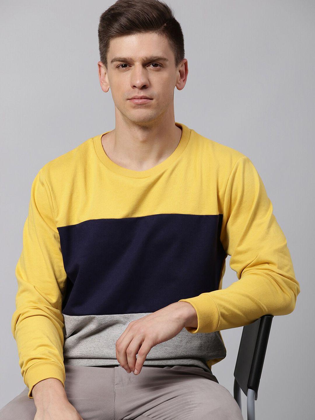 dennis lingo men colourblocked sweatshirt