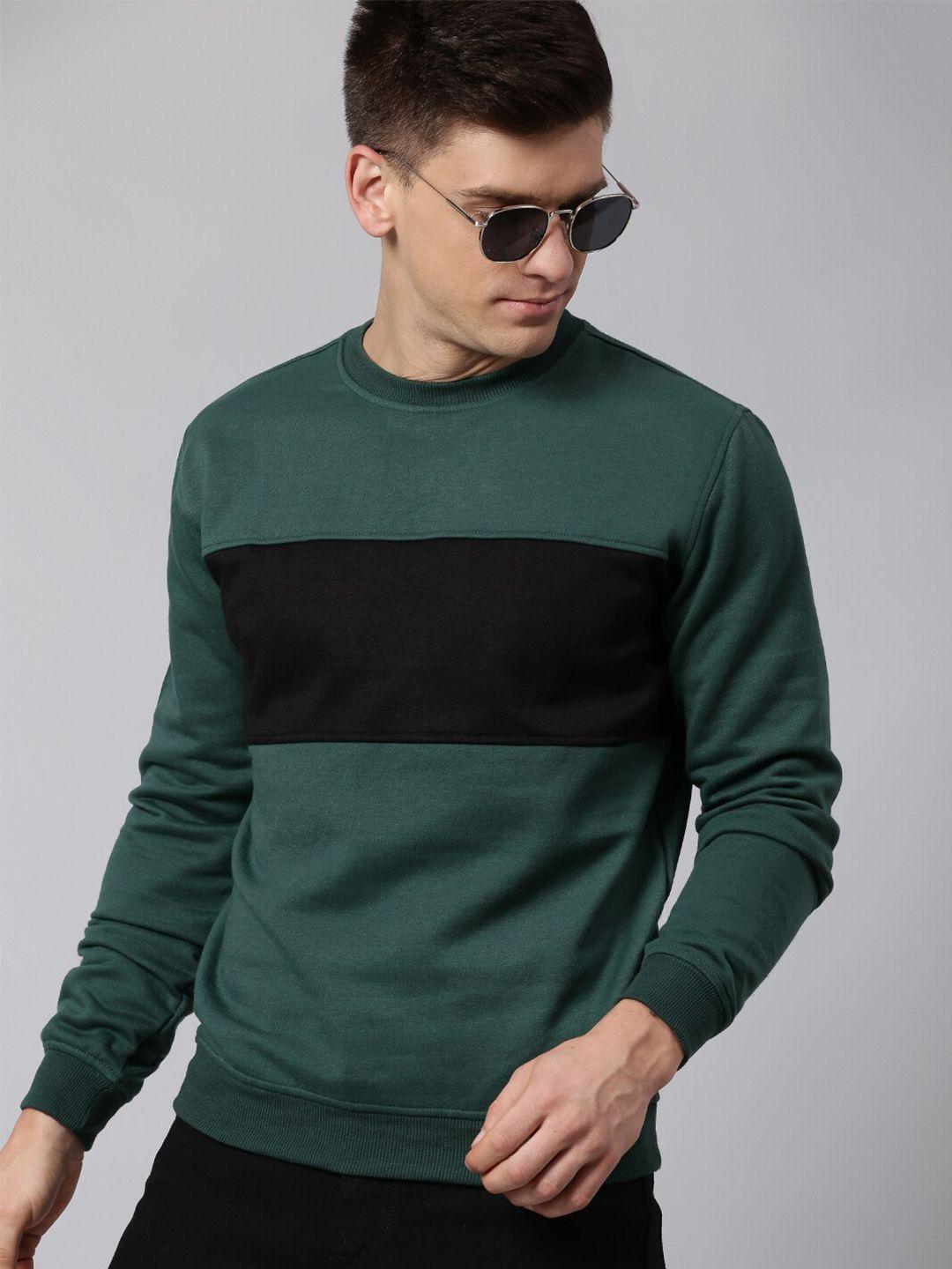 dennis lingo men pull over colourblocked sweatshirt