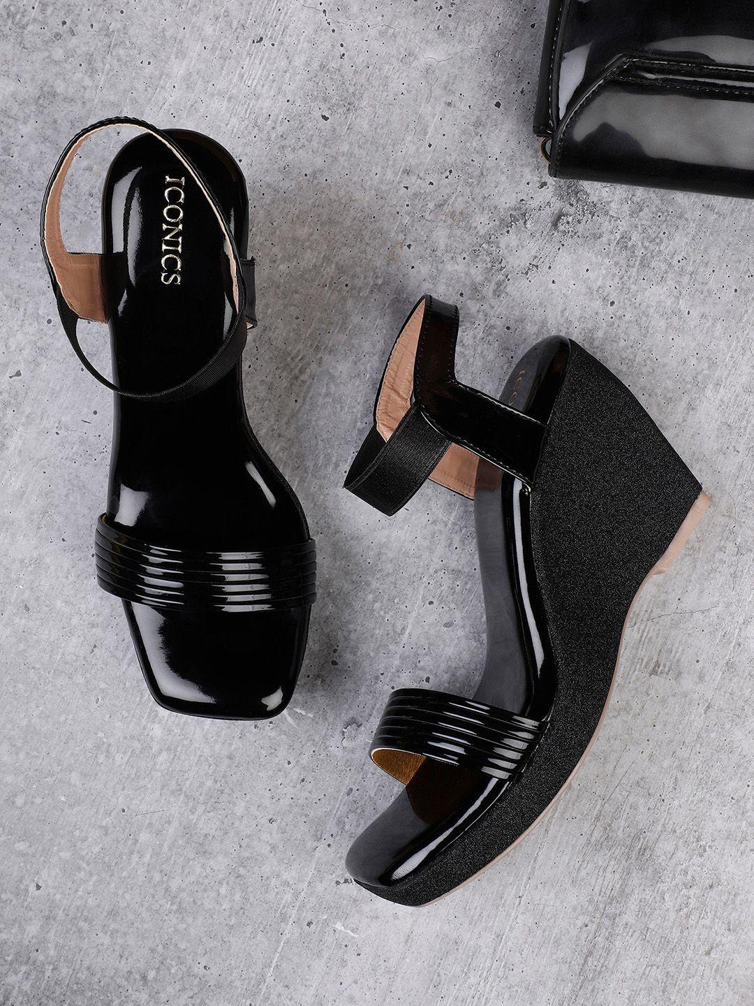 iconics solid wedge heels