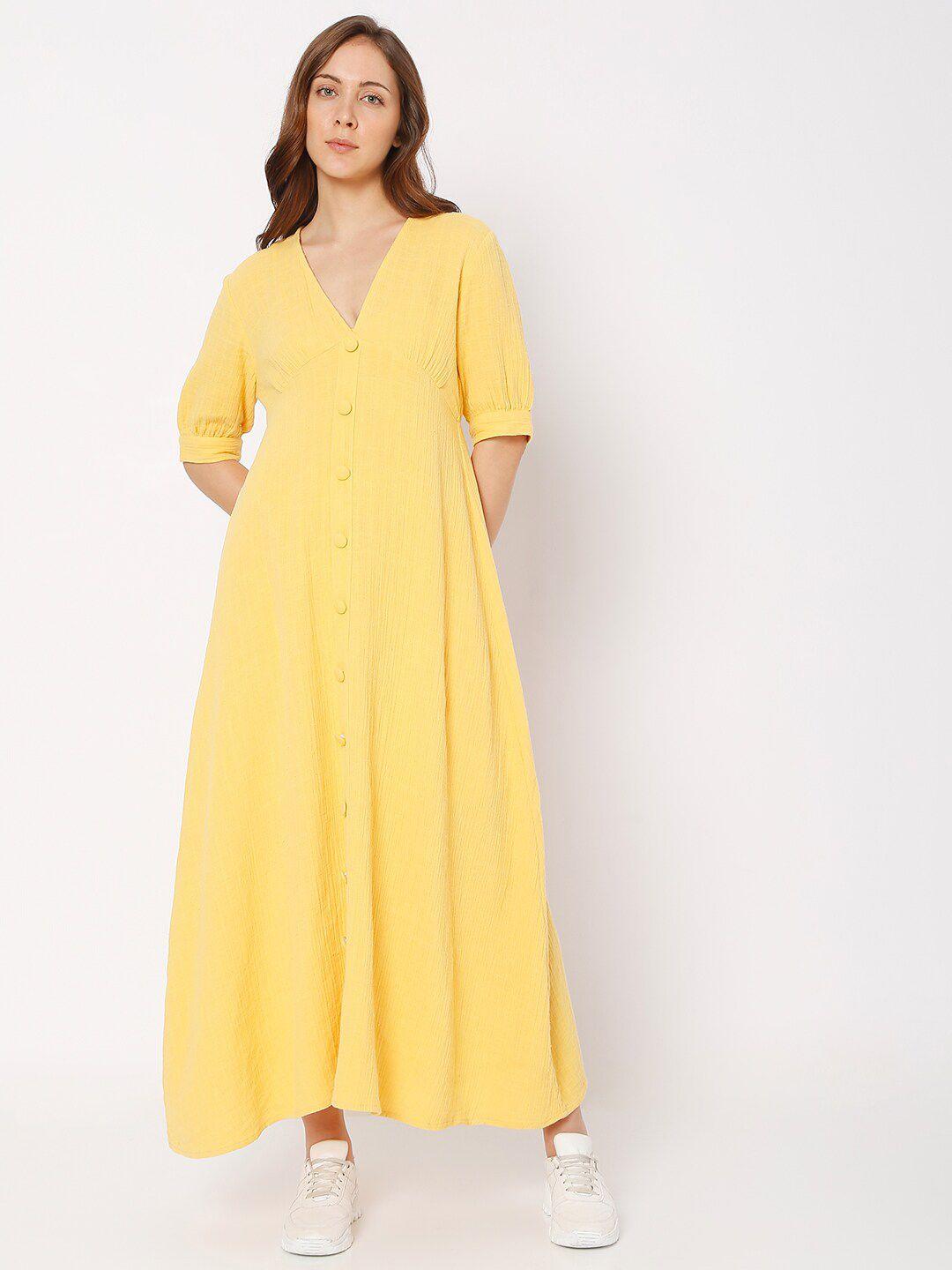 vero moda v-neck maxi dress