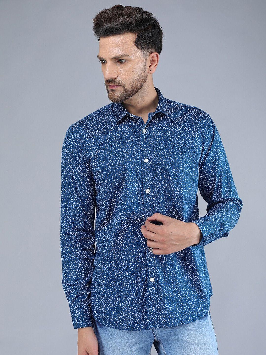 tqs men printed casual shirt