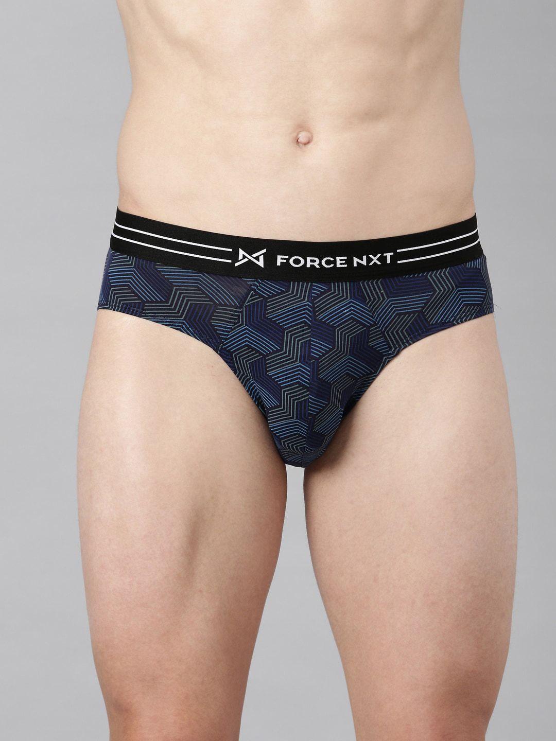 force nxt men micro modal assorted printed brief mnfs11p