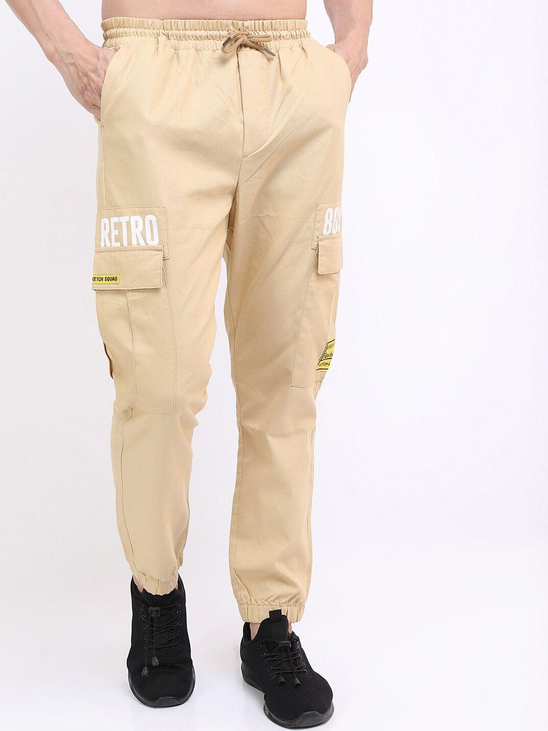 ketch men printed joggers trousers