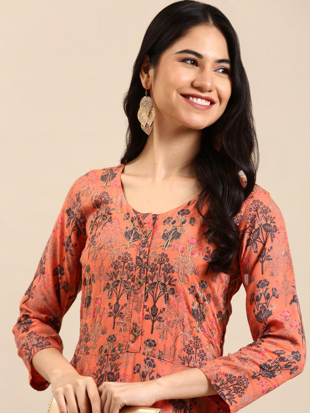 showoff women  floral printed cotton  kurta