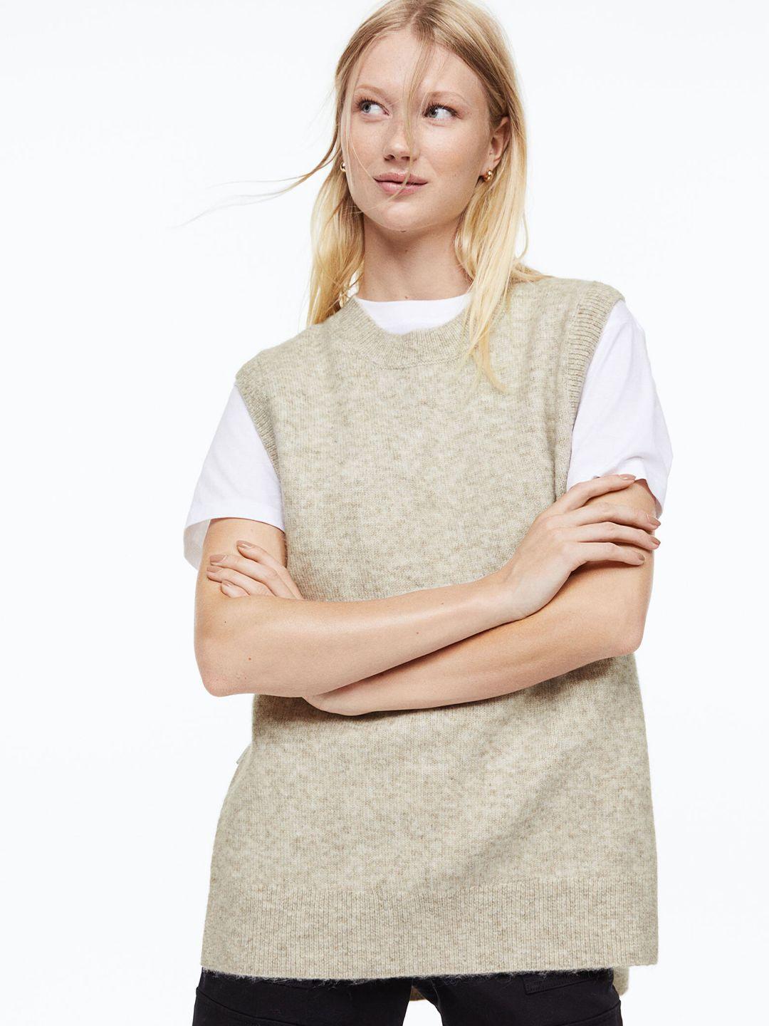 h&m women knitted sweater vest